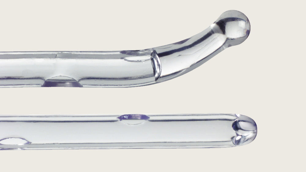 exemplo de esfera curva e ponta arredondada macia