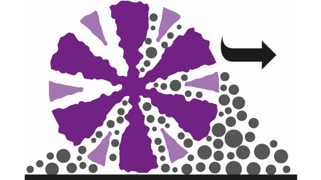 Ilustração da microfibra