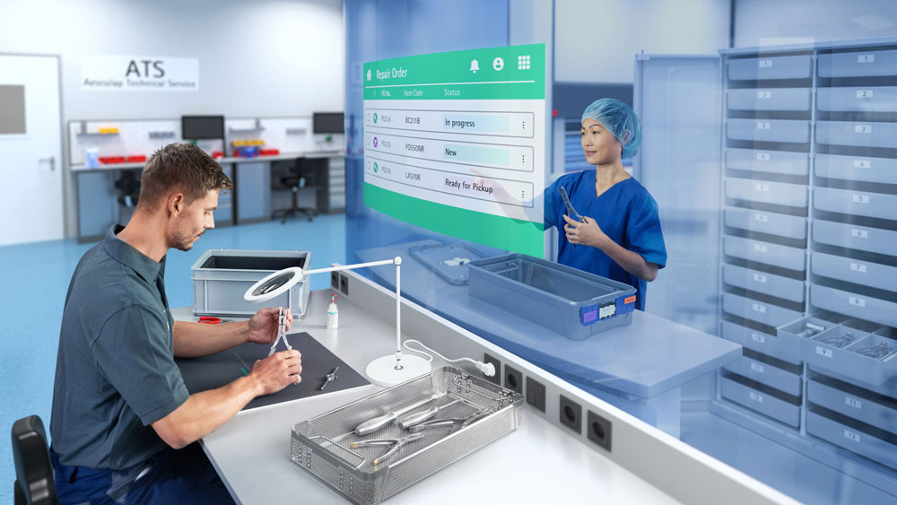 O serviço técnico e o colaborador da URDUM trabalham lado a lado