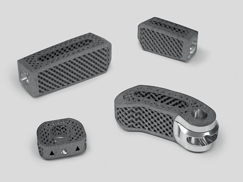 Diferentes implantes de fusão intercorporal cervical e lombar